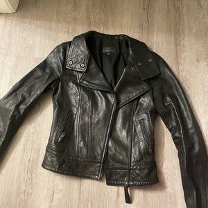 Aritzia makage leather jacket